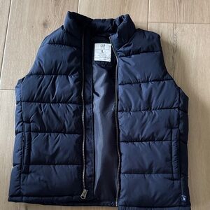 GAP Boys Navy Quilted Puffer Vest Large